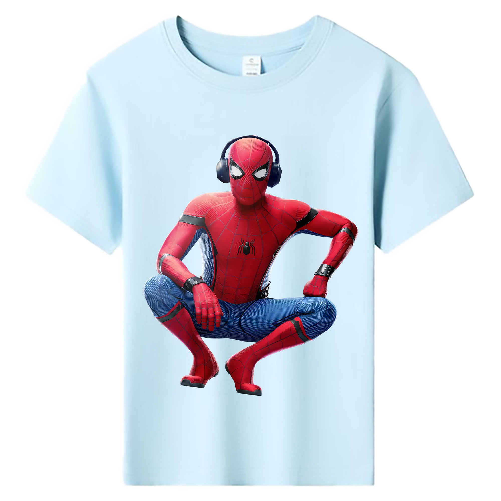 （画像用） Spider Man スパイダーマン 綿100％キッズTシャツ（フロントプリント）